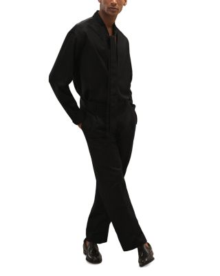 Forte Relaxed Neck Tie Wool Shirt