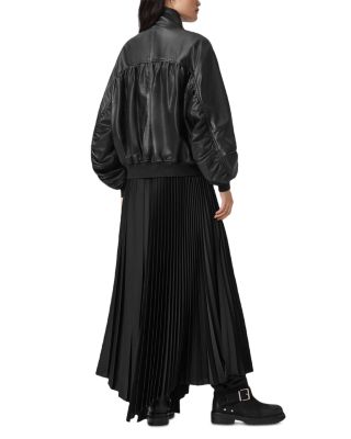 Felda Leather Bomber Jacket