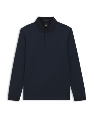 Pado Long Sleeve Mercerized Cotton Polo Shirt