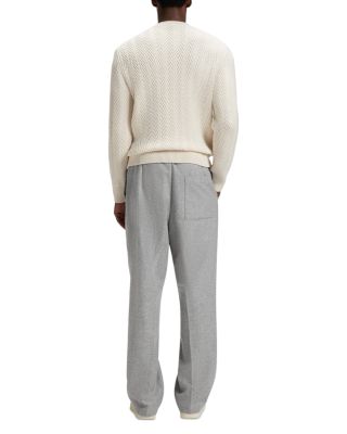 Hitalo Textured Crewneck Sweater