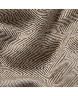 Herringbone Brushed Cotton Duvet Cover, Queen