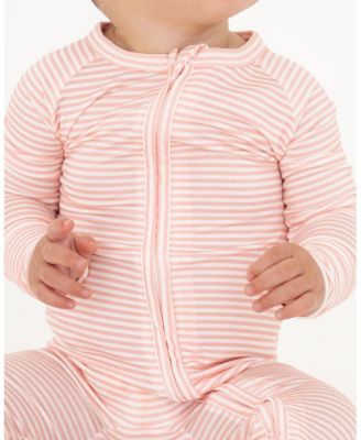  Girls' Peony Stripe Bamboo Sleeper - Baby