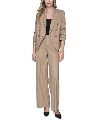 Stripe Double Breasted Jacket