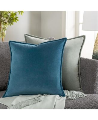 Cotton Velvet Lumbar Pillow