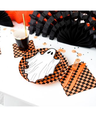  Checkered Paper Cocktail Napkins, Set of 20