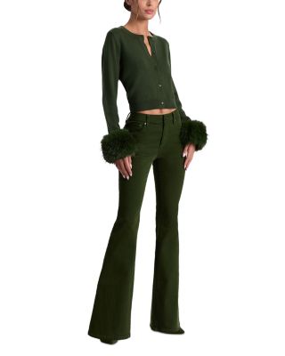 Dolly Wool Crewneck Cardigan Sweater