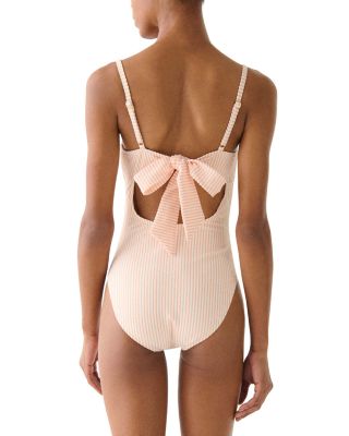 Bow Back One Piece Swimsuit