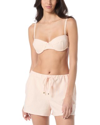 Seamed Underwire Bra Bikini Top