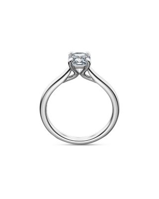 14K White Gold Eternity Certified Lab Grown Diamond Octagon Solitaire Ring