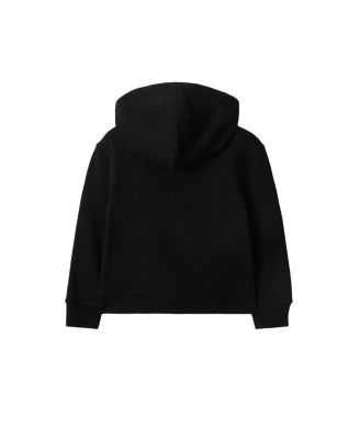 Unisex Check Label Cotton Zip Hoodie - Little Kid, Big Kid