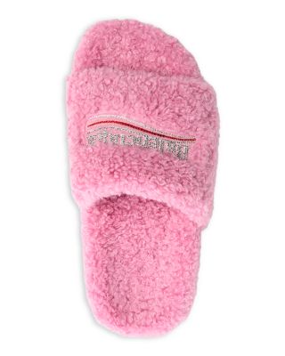 Women's Furry Slide Sandals