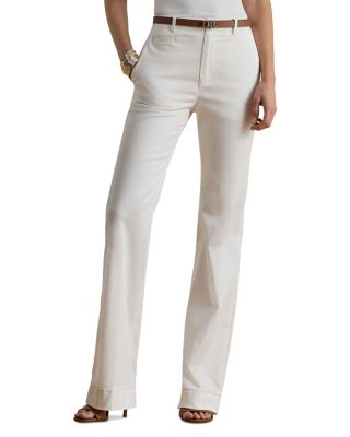 Stretch Cotton Chino Flare Pants