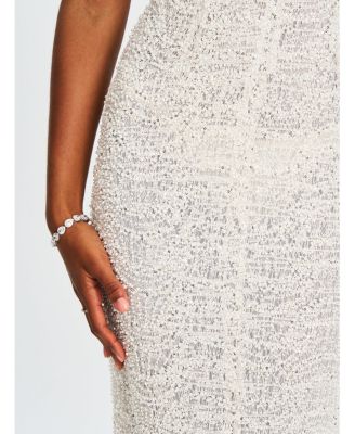  Adelaide Beaded Sequin Net Bodycon Gown