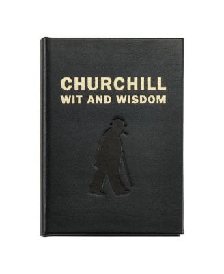 Churchill Wit and Wisdom Leather Bound Book
