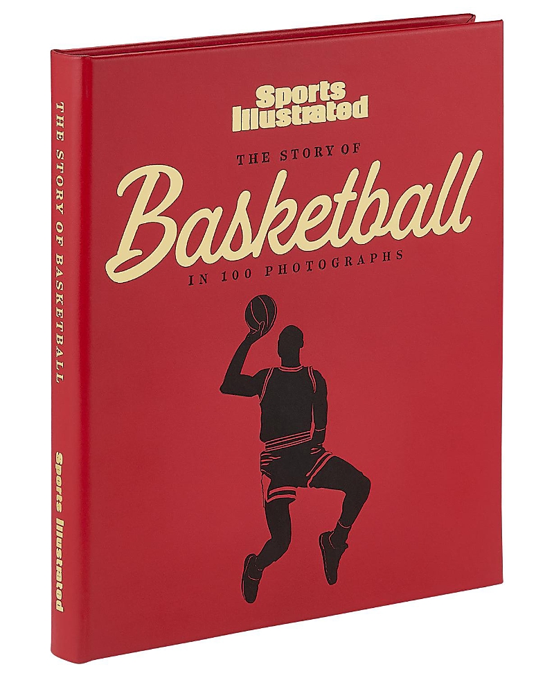Graphic Image Sports Illustrated: The Story Of Basketball Leather Bound Book In Red