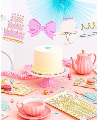 Let Them Eat Cake Birthday Garland, Set of 16 Pieces and Hanging Twine