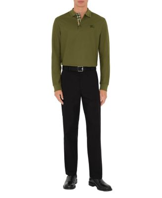 Long Sleeve Cotton Polo Shirt