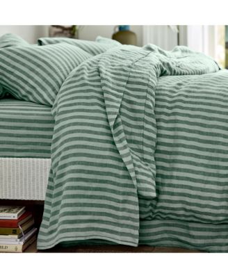 Pembroke Stripe Linen Flat Sheet, King
