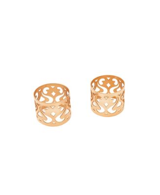 CMK Vintage Inspired Copper Napkin Rings, Set of 4