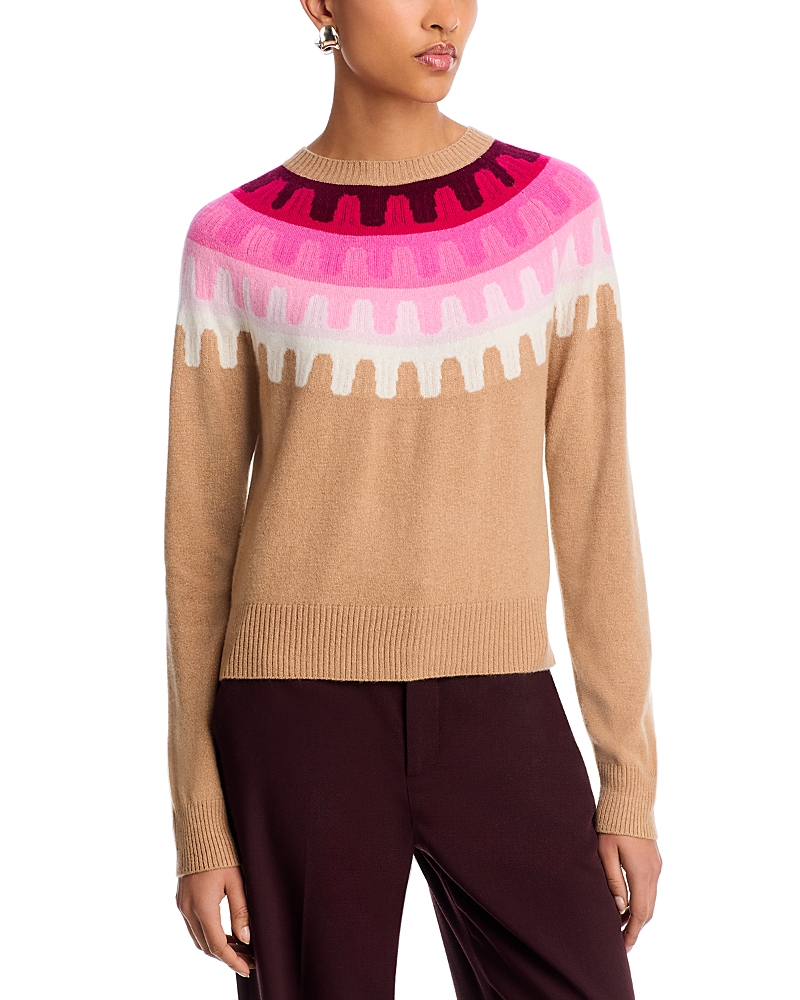 Jumper 1234 Cashmere Crewneck Sweater In Brown