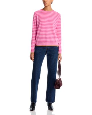 Cashmere Tipped Little Stripe Sweater