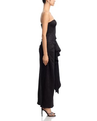 Strapless Draped Dress - Exclusive