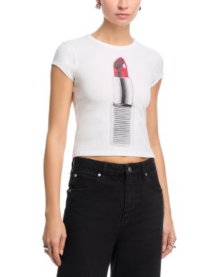  Lipstick Graphic Baby Tee