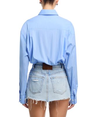 Mixed Media Romper Skort 