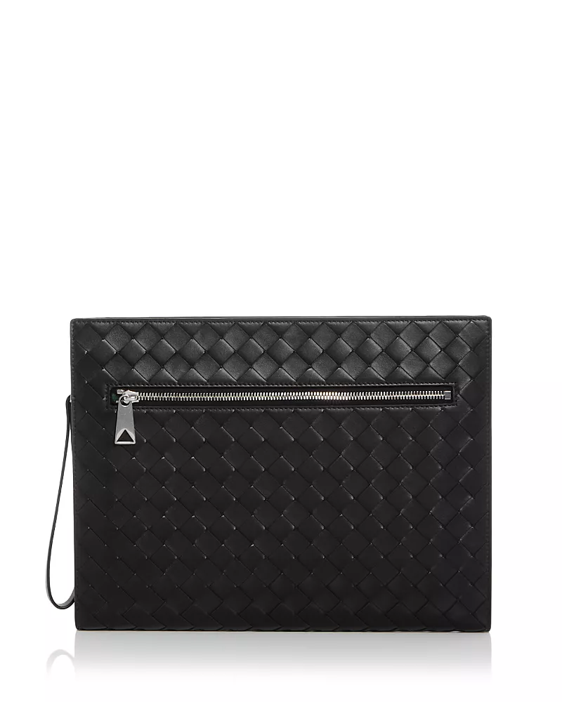 Bottega Veneta Intrecciato Leather Document Case