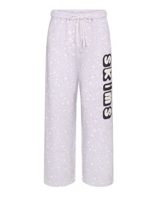 Snow Print Fleece Pants
