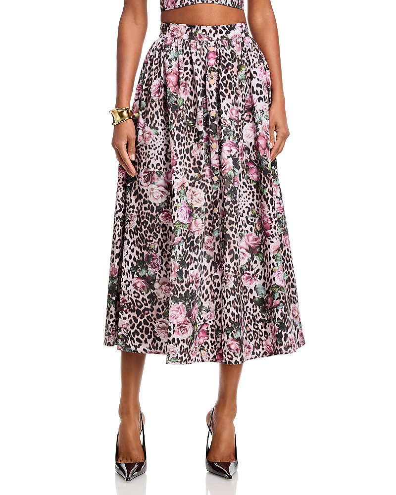 L'agence Seina Front Placket Midi Skirt
