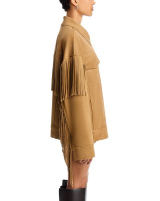 Fringe Oversized Jean Jacket