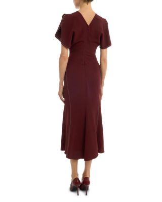 Gathered Waist Midi Dress
