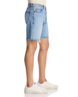 Relaxed Fit Raw Hem Shorts