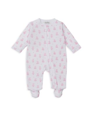 Girls' Bear Print Zip Footie - Baby