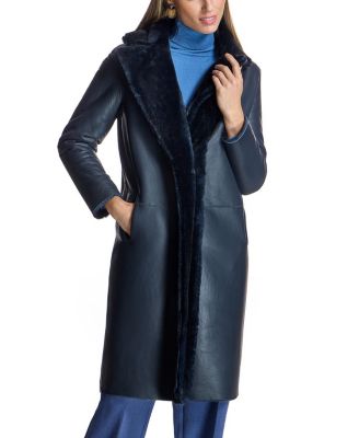  Belted Shearling Coat