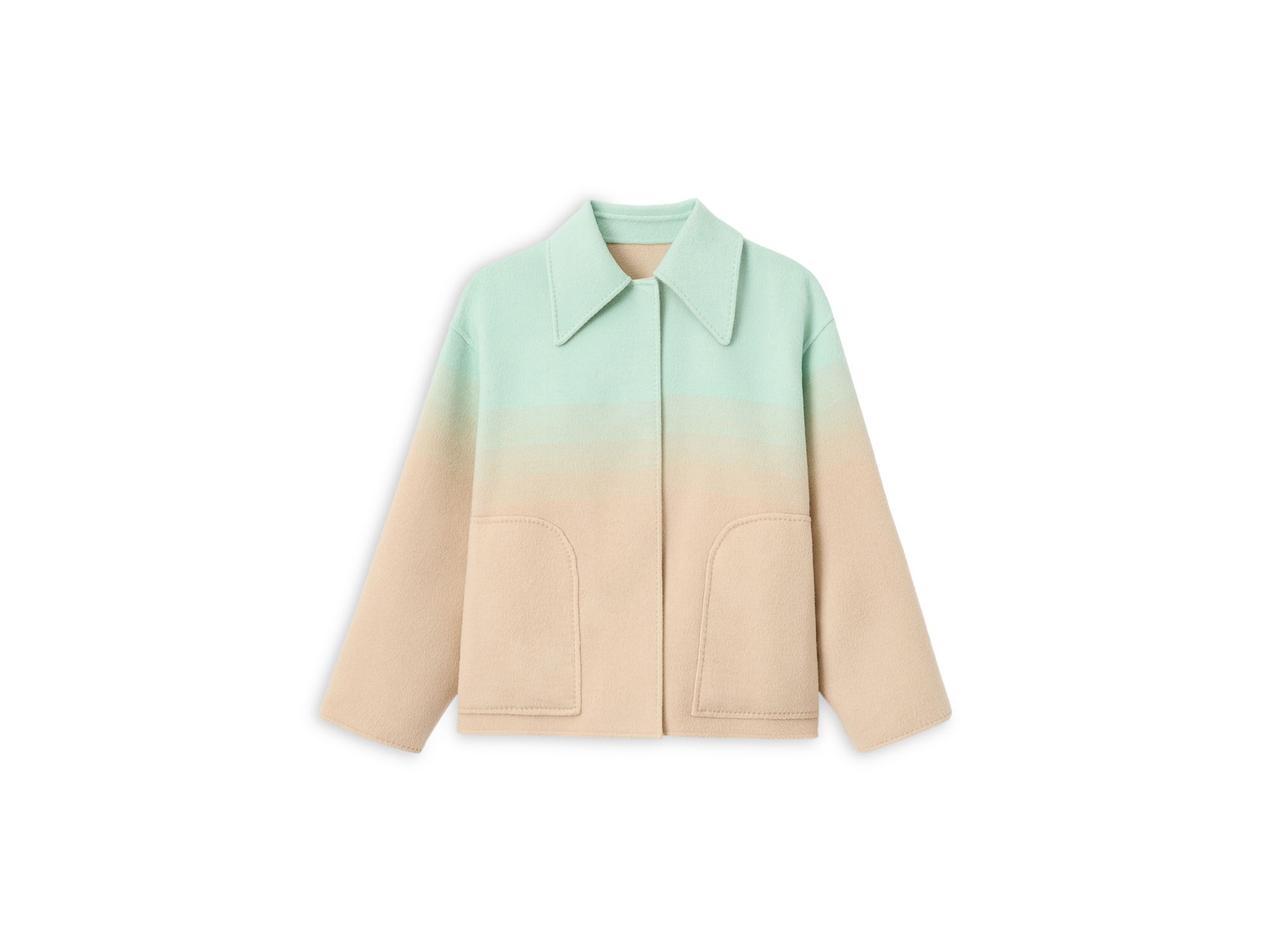 Oversized Reversible Point Collar Swing Coat — Image 4