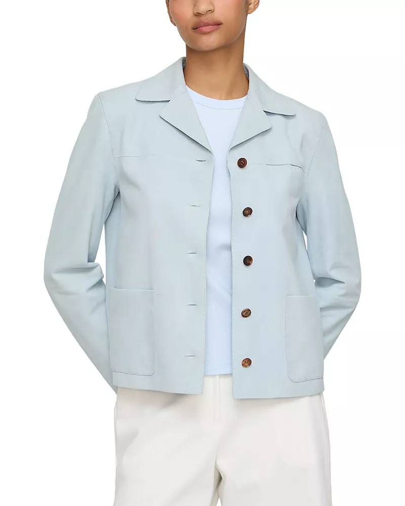 Lafayette 148 New York Notch Lapel Patch Pocket Jacket