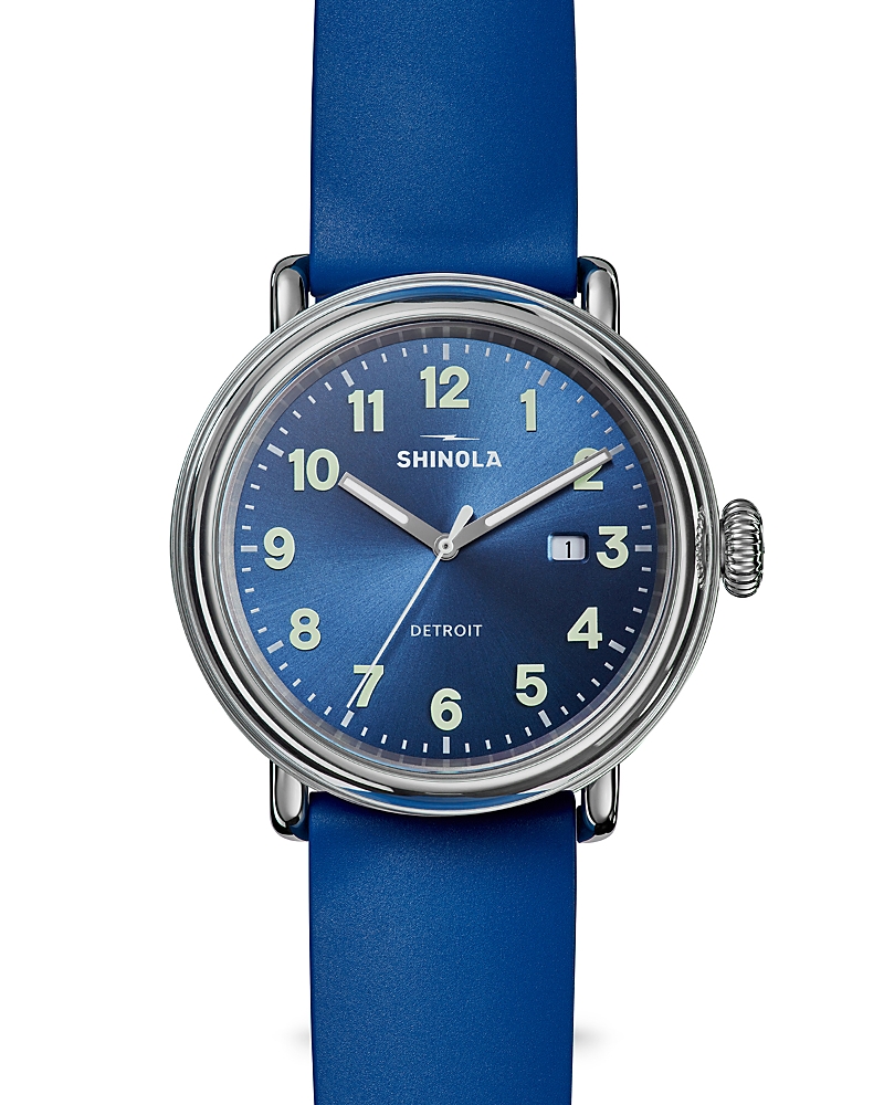 Shinola Runwell Detrola 3HD Rubber Strap Watch, 41mm