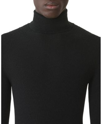  Turtleneck Sweater in Merino Wool and Silk