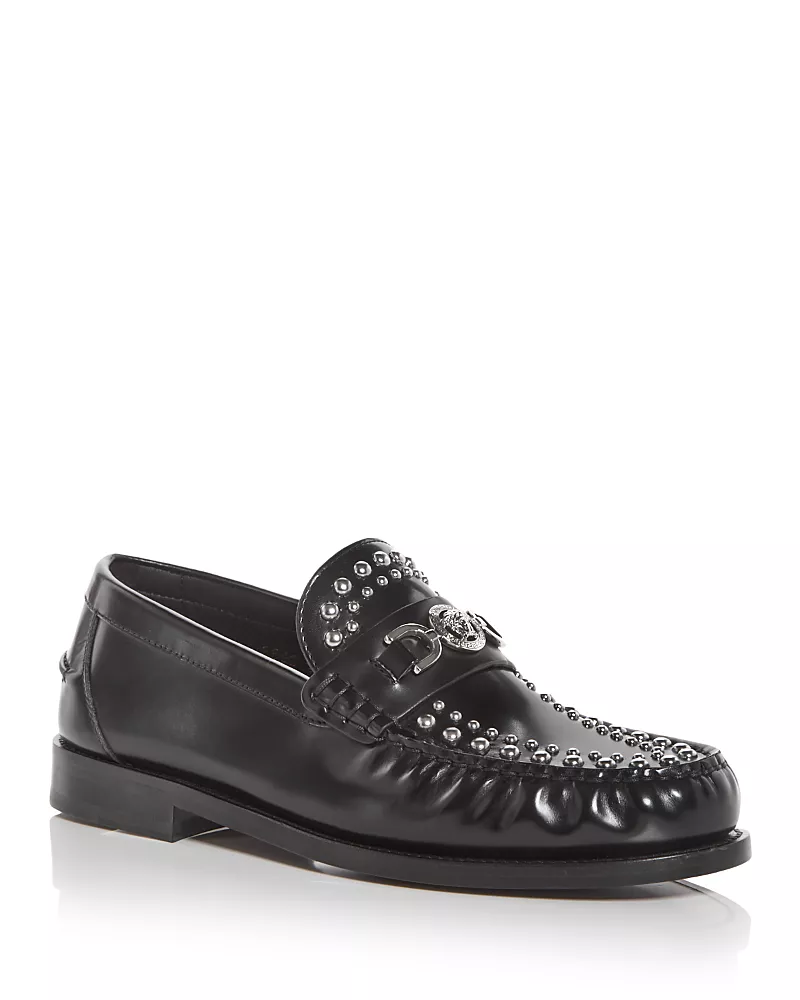 Versace Men's Medusa 95 Embellished Loafers