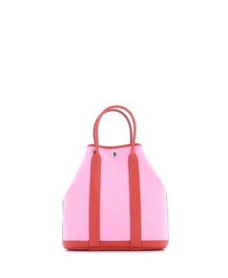 28 Garden File Tote Toile and Leather