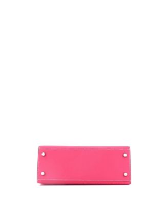 Kelly 25 Handbag Pink Epsom with Palladium Hardware