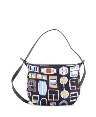 Sursoie To Go Pouch Printed Silk and Leather