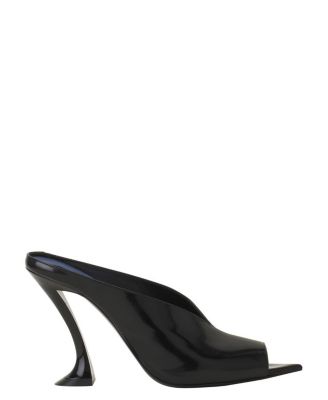 Women's Midnight Step Mule in Patent Leather