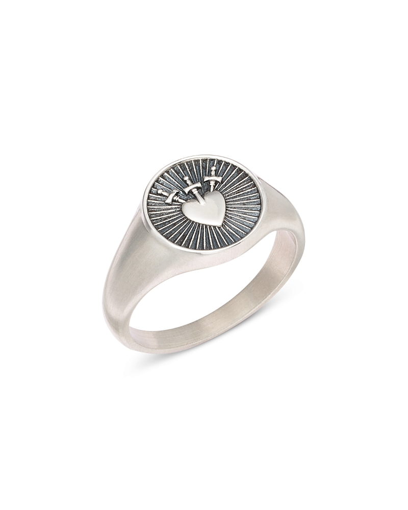 Serge DeNimes Men's Sorrow Signet Ring
