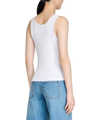 Evie Beaded Ribbed Top