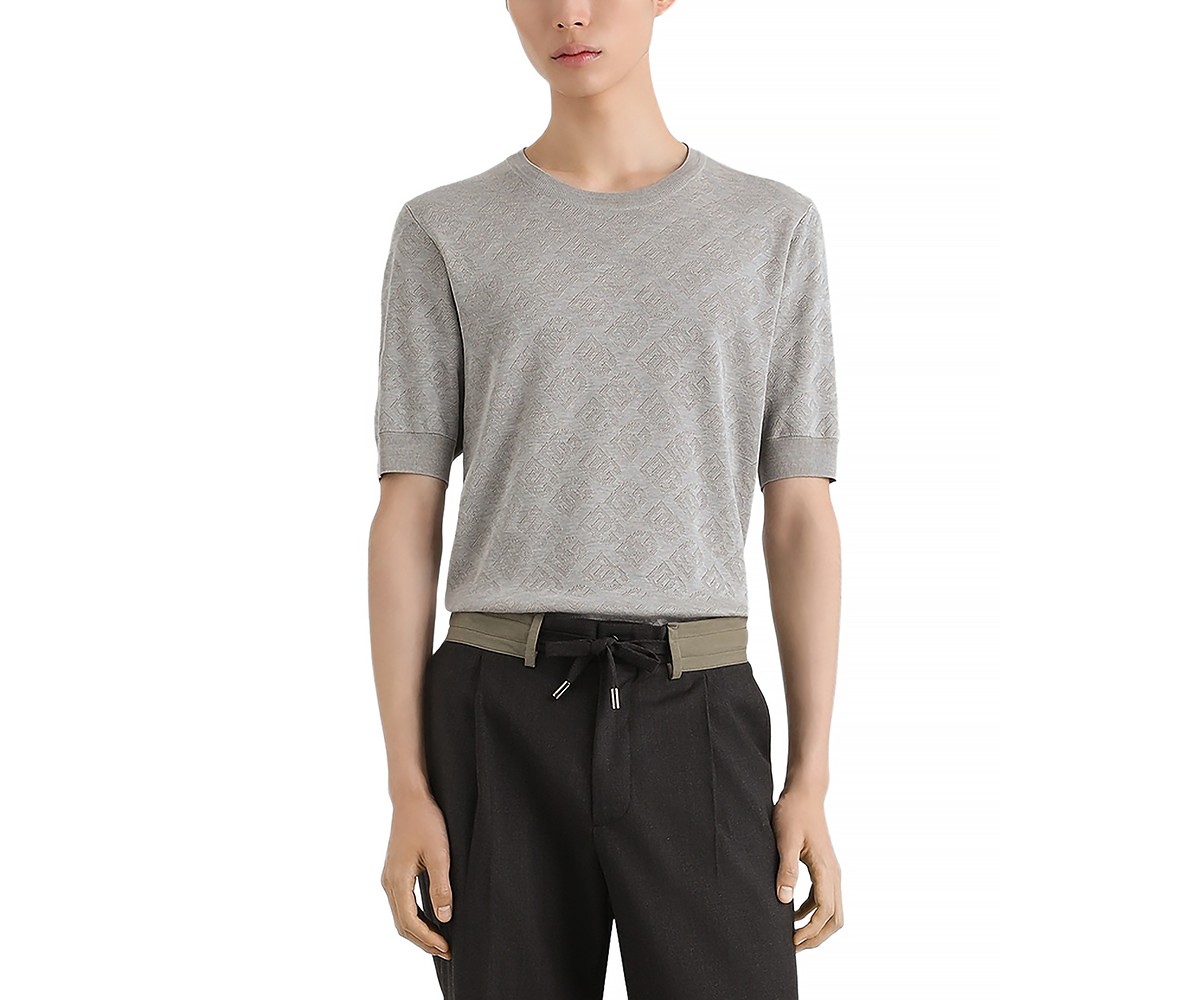 Short Sleeve Logo Sweater