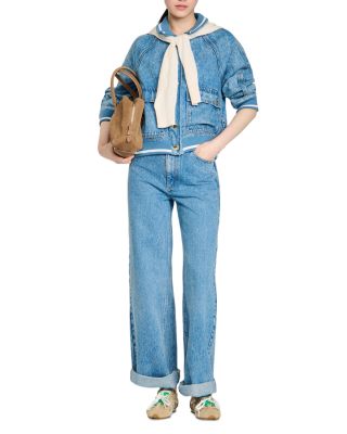 Samuel High Rise Wide Leg Jeans in Blue Jean