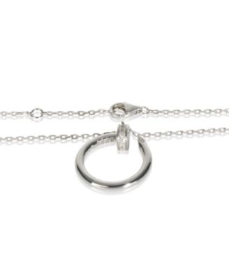 Juste Un Clou 18k White Gold Necklace, 16&amp;quot;